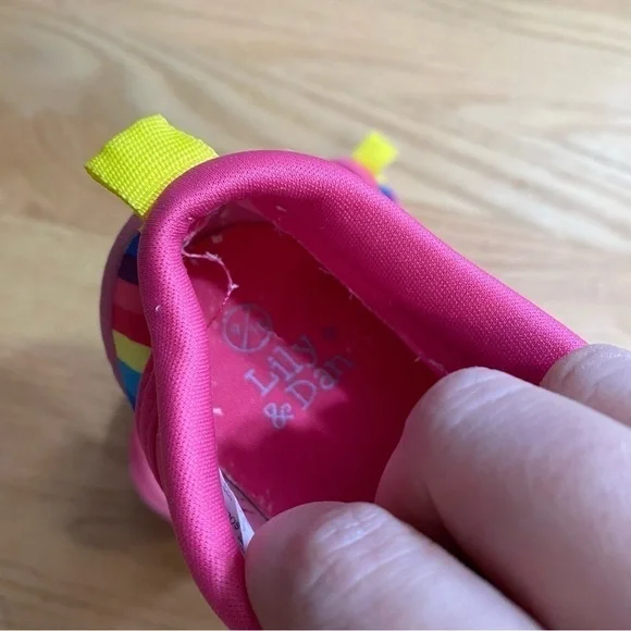 Lily & Dan Unicorn Water Shoes Pink 9 10 Kids Girls Toddler - Picture 8 of 8